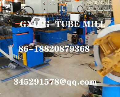 Metal stainless steel industrial water pipe welding pipe making machine tube mill production line